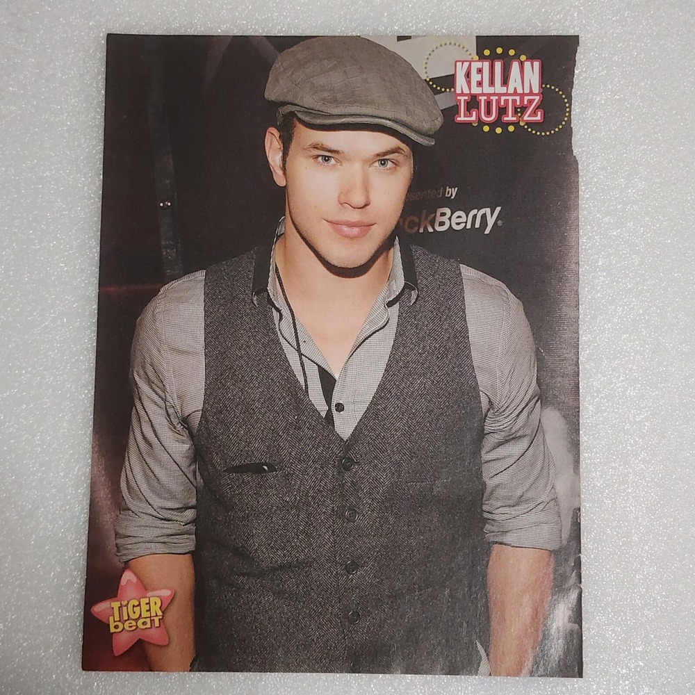 Kellan Lutz Avan Jogia Double Sided Poster Pinup Clipping 8x10 2000s Tiger Beat